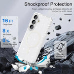 Custodia magnetica per telefono MagSafe in stile Terminator con glitter in polvere., For Samsung Galaxy S26+ 5G, For Samsung Galaxy S26 Ultra 5G, For Samsung Galaxy S26 5G