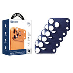 XDcase - Set di 5 protezioni cave per obiettivo fotografico in lega di titanio, For iPhone 17 Pro Max, For iPhone 17 Pro