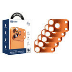 XDcase - Set di 5 protezioni cave per obiettivo fotografico in lega di titanio, For iPhone 17 Pro Max, For iPhone 17 Pro