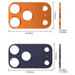 XDcase - Set di 5 protezioni cave per obiettivo fotografico in lega di titanio, For iPhone 17 Pro Max, For iPhone 17 Pro
