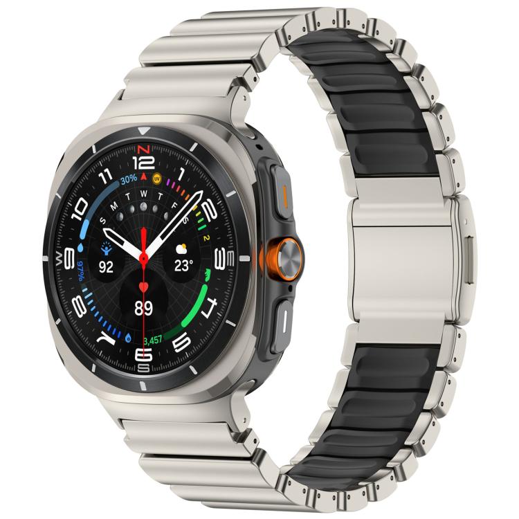 Cinturino per orologio Norman in titanio con fibbia magnetica., For Samsung Galaxy Watch Ultra 47mm / Ultra 2025, For Samsung Galaxy Watch8 / Watch8 Classic