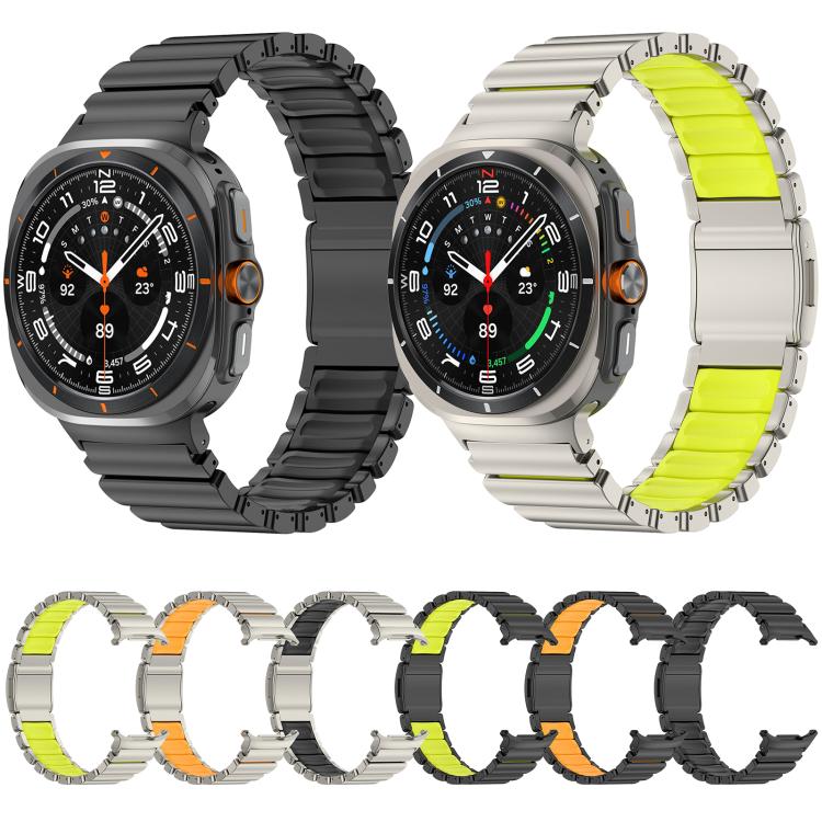 Cinturino per orologio Norman in titanio con fibbia magnetica., For Samsung Galaxy Watch Ultra 47mm / Ultra 2025, For Samsung Galaxy Watch8 / Watch8 Classic