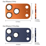 XDcase 5 pezzi Pellicola adesiva per obiettivo fotografico in metallo satinato a copertura totale, For iPhone 17 Pro Max, For iPhone 17 Pro