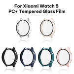 Cassa per orologio xDfind con pellicola temperata a tinta unita e PC integrato, For Xiaomi Watch 5