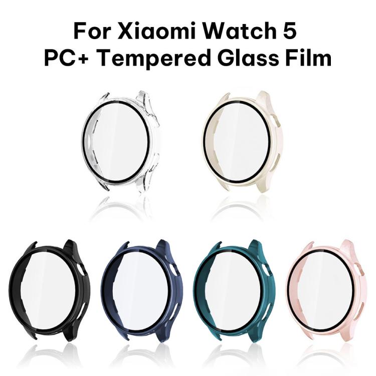 Cassa per orologio xDfind con pellicola temperata a tinta unita e PC integrato, For Xiaomi Watch 5