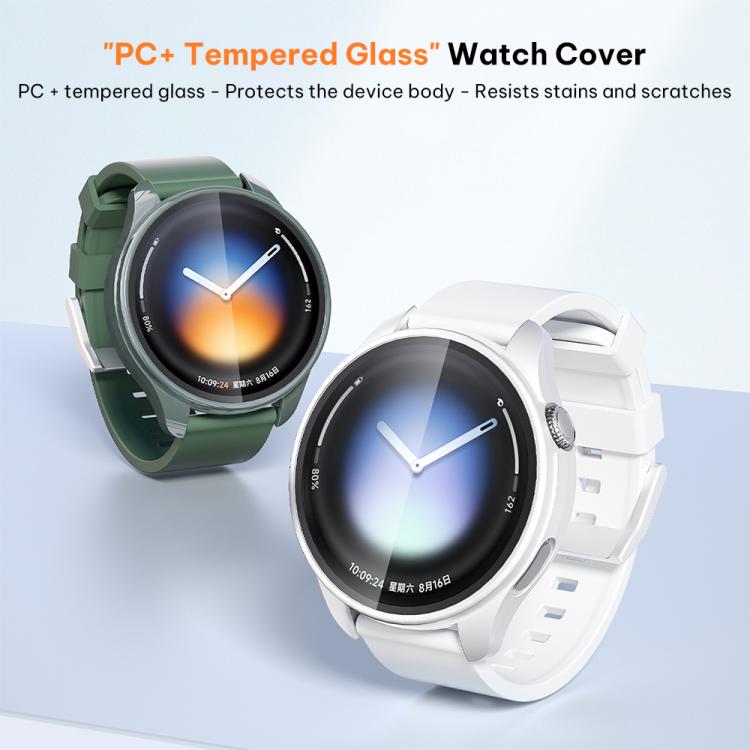 Cassa per orologio xDfind con pellicola temperata a tinta unita e PC integrato, For Xiaomi Watch 5
