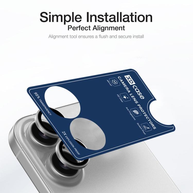 XDcase Set di 5 protezioni per obiettivo AF + AR Hawkeye con strumento di allineamento, For iPhone 17
