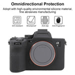 Custodia protettiva in morbido silicone con texture litchi, For Sony Alpha 7 V / ILCE-7M5