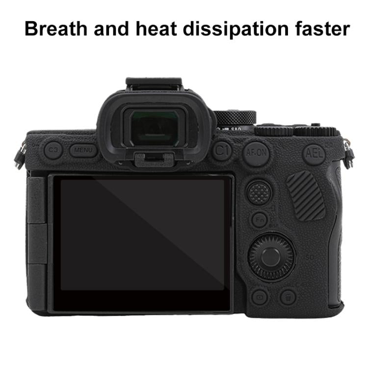 Custodia protettiva in morbido silicone con texture litchi, For Sony Alpha 7 V / ILCE-7M5