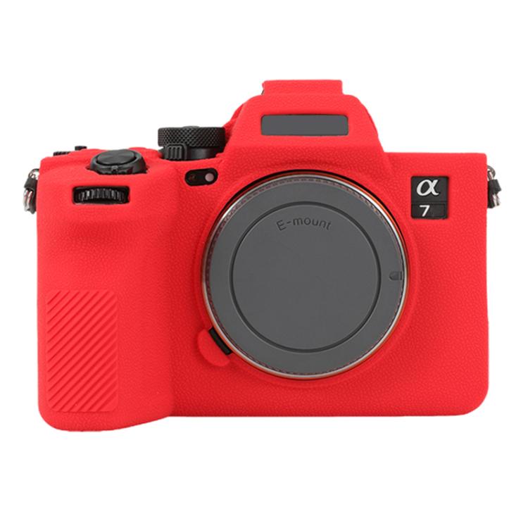 Custodia protettiva in morbido silicone con texture litchi, For Sony Alpha 7 V / ILCE-7M5