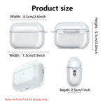 Custodia protettiva trasparente in TPU per auricolari XDcase con moschettone, For AirPods Pro 3, For AirPods 4, For AirPods Pro 2 / 1