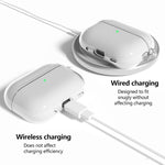 Custodia protettiva trasparente in TPU per auricolari XDcase con moschettone, For AirPods Pro 3, For AirPods 4, For AirPods Pro 2 / 1
