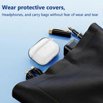 Custodia protettiva trasparente in TPU per auricolari XDcase con moschettone, For AirPods Pro 3, For AirPods 4, For AirPods Pro 2 / 1