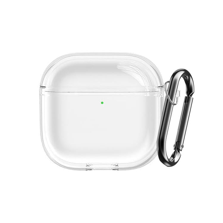 Custodia trasparente in TPU per AirPods Pro con moschettone