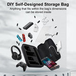 RUIGPRO Borsa multifunzione fai-da-te per dispositivi digitali, 31.5 x 23 x 7.5cm, 24 x 16.5 x 7.5cm