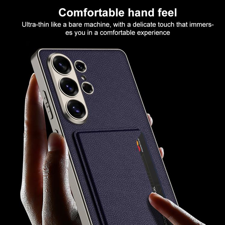 Custodia per telefono GKK ultra sottile in pelle con scomparti per carte e supporto magnetico, For Samsung Galaxy S26 Ultra 5G