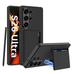 Custodia per telefono GKK ultra sottile in pelle con scomparti per carte e supporto magnetico, For Samsung Galaxy S26 Ultra 5G