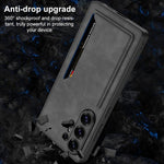 Portafoglio per cellulare GKK ultra sottile in pelle satinata con custodia magnetica, For Samsung Galaxy S26 Ultra 5G