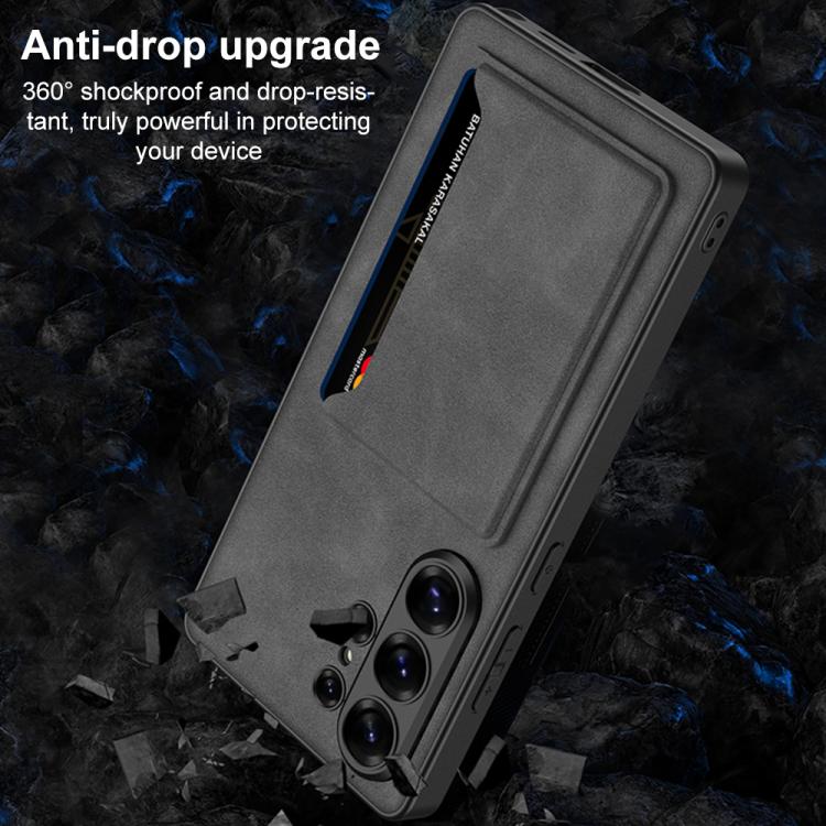 Portafoglio per cellulare GKK ultra sottile in pelle satinata con custodia magnetica, For Samsung Galaxy S26 Ultra 5G