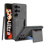 Portafoglio per cellulare GKK ultra sottile in pelle satinata con custodia magnetica, For Samsung Galaxy S26 Ultra 5G