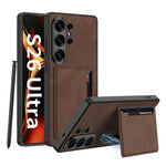 Portafoglio per cellulare GKK ultra sottile in pelle satinata con custodia magnetica, For Samsung Galaxy S26 Ultra 5G