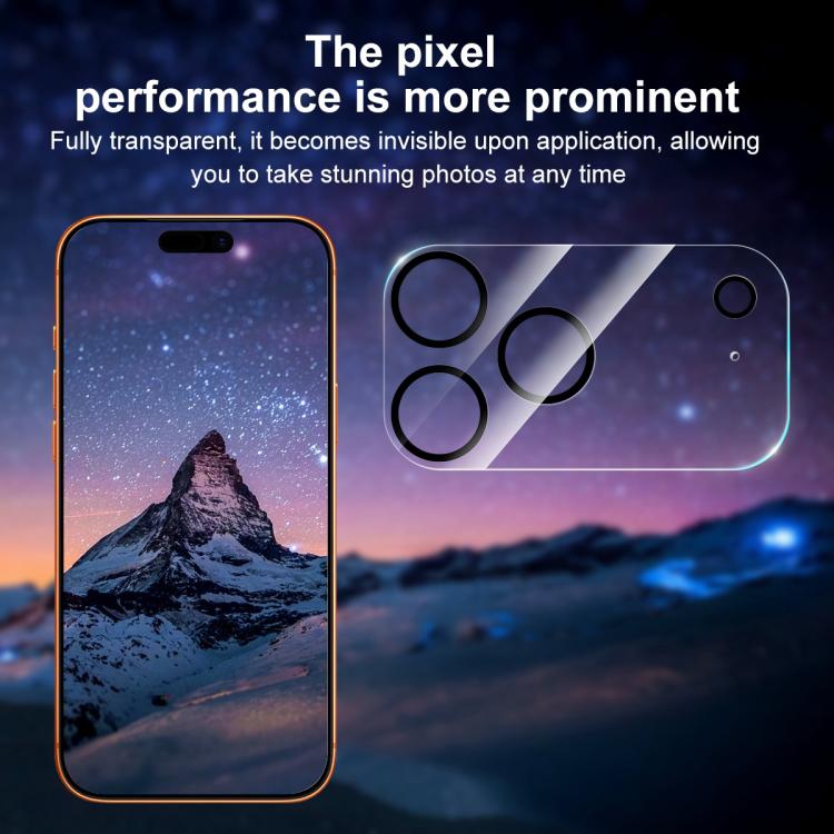 Pellicola protettiva per fotocamera posteriore in vetro temperato integrato con serigrafia XDcase (5 pezzi), For iPhone 17 Pro Max, For iPhone 17 Pro, For iPhone 17, For iPhone Air
