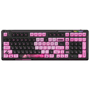 LINGBAO K98 101 Keys Triple-mode Wireless Game Keyboard, Black Pink-Flower Field Axis, Black Red-Red Rabbit Axis, White-Glazed Tile Axis, Blackberry Powder-Red Rabbit Axis Pro, Blackberry Powder-Glazed Tile Axis, White Purple-Flower Field Axis         ...