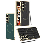 Custodia per telefono GKK in pelle galvanizzata con anello magnetico in nichel., For Samsung Galaxy S26 Ultra 5G