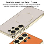Custodia per telefono GKK in pelle galvanizzata con anello magnetico in nichel., For Samsung Galaxy S26 Ultra 5G