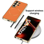 Custodia per telefono GKK in pelle galvanizzata con anello magnetico in nichel., For Samsung Galaxy S26 Ultra 5G