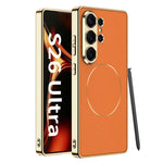 Custodia per telefono GKK in pelle galvanizzata con anello magnetico in nichel., For Samsung Galaxy S26 Ultra 5G