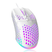 SOLAKAKA SM900 Honeycomb Hollow RGB Light Wired Gaming Mouse, SM900