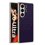 Custodia magnetica per telefono GKK in similpelle effetto pelle con finitura metallizzata., For Samsung Galaxy S26 Ultra 5G