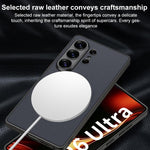 Custodia magnetica per telefono GKK in similpelle effetto pelle con finitura metallizzata., For Samsung Galaxy S26 Ultra 5G