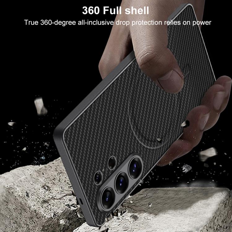 Custodia magnetica per telefono GKK in similpelle effetto pelle con finitura metallizzata., For Samsung Galaxy S26 Ultra 5G