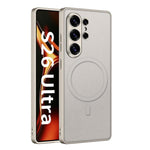Custodia magnetica per telefono GKK in similpelle effetto pelle con finitura metallizzata., For Samsung Galaxy S26 Ultra 5G