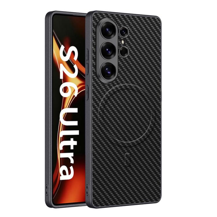 Custodia magnetica per telefono GKK in similpelle effetto pelle con finitura metallizzata., For Samsung Galaxy S26 Ultra 5G