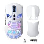 SOLAKAKA SM802 Ultra-light 2.4GHz + BT + Wired Tri-mode Wireless Mouse, SM802