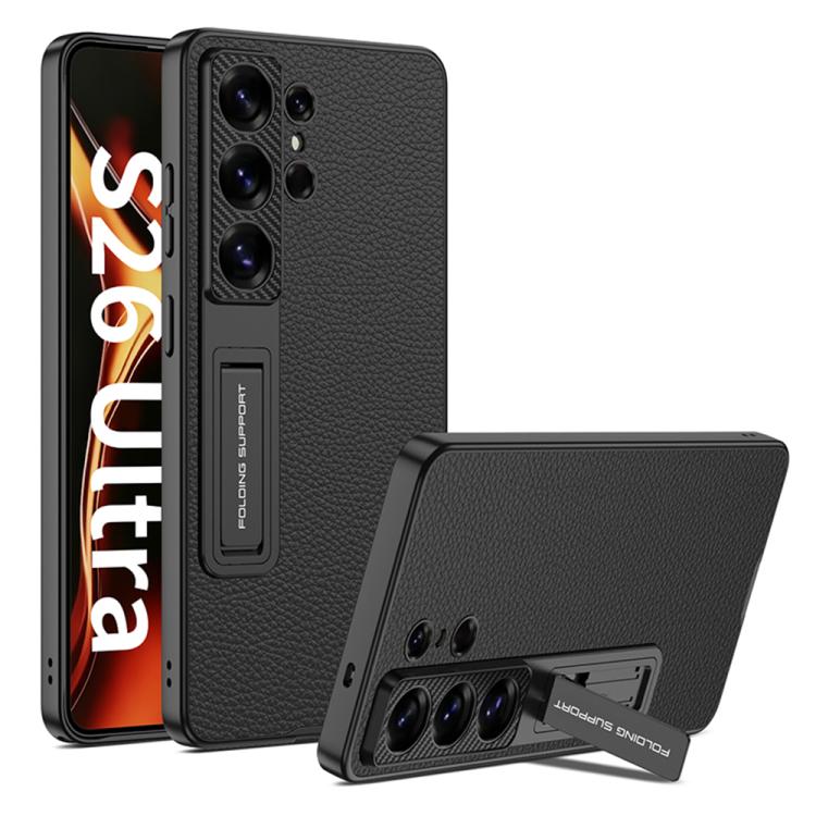 Custodia per telefono GKK in pelle con regolatore meccanico per ingranaggi., For Samsung Galaxy S26 Ultra 5G