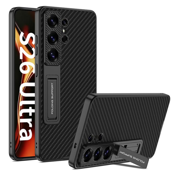 Custodia per telefono GKK in pelle con regolatore meccanico per ingranaggi., For Samsung Galaxy S26 Ultra 5G