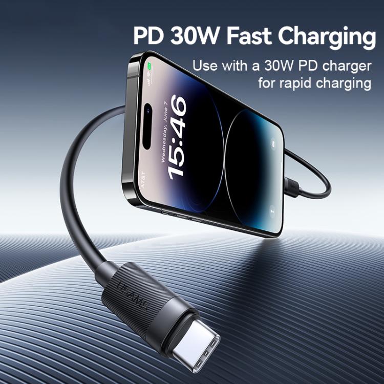 Cavo dati USAMS SJ781 U94 da USB-C / Type-C a 8 pin con ricarica rapida PD30W, 1m