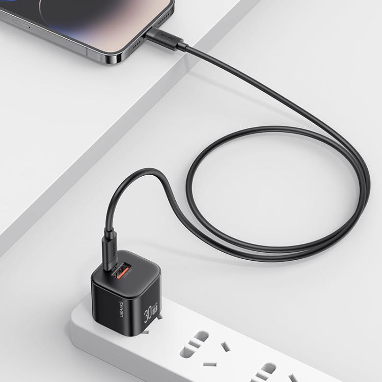 Cavo dati USAMS SJ781 U94 da USB-C / Type-C a 8 pin con ricarica rapida PD30W, 1m