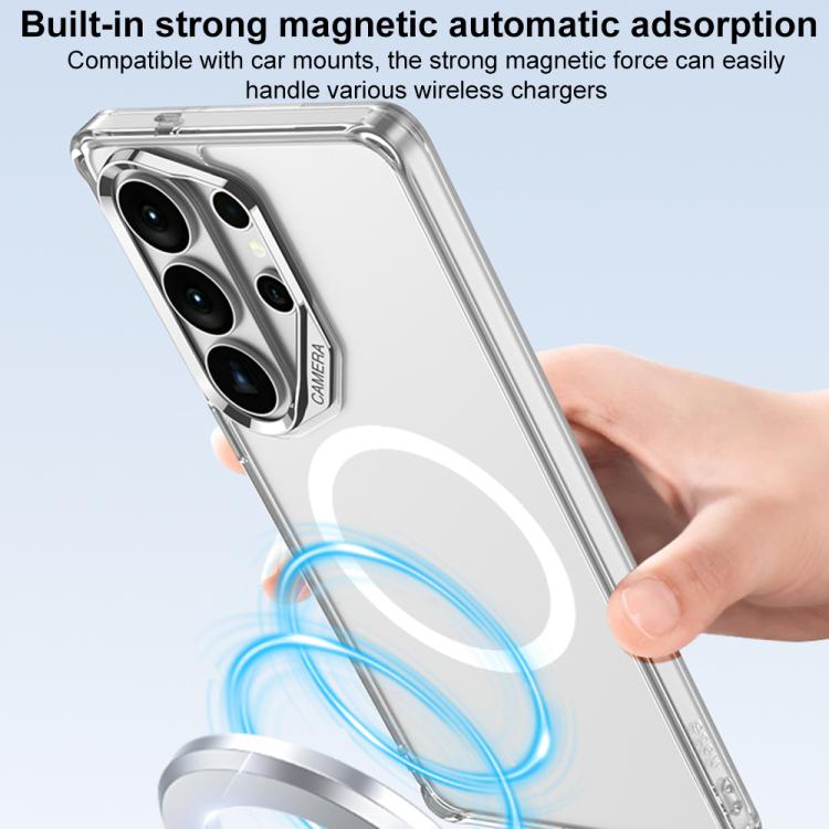 Custodia magnetica per telefono GKK Space Series con airbag a copertura totale, For Samsung Galaxy S26 Ultra 5G