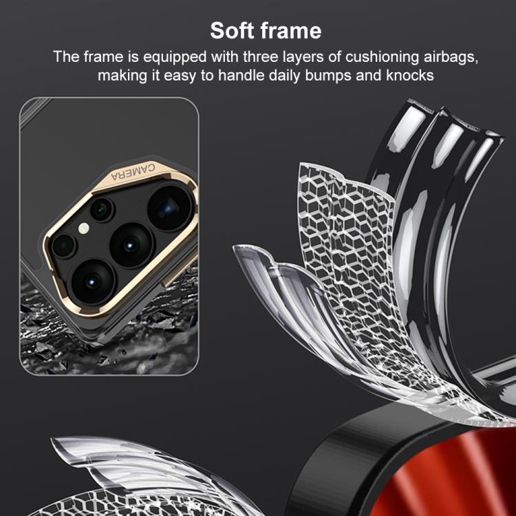 Custodia magnetica per telefono GKK Space Series con airbag a copertura totale, For Samsung Galaxy S26 Ultra 5G
