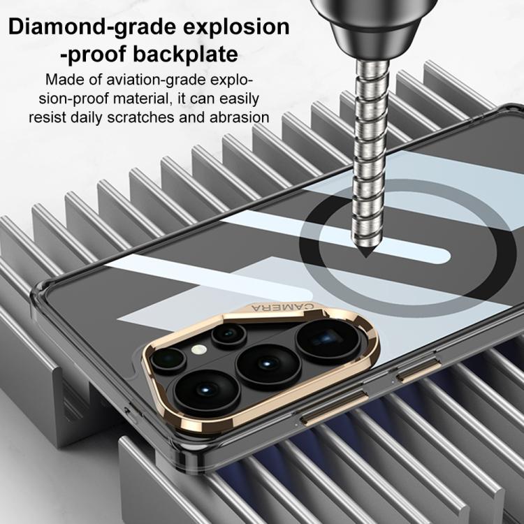 Custodia magnetica per telefono GKK Space Series con airbag a copertura totale, For Samsung Galaxy S26 Ultra 5G