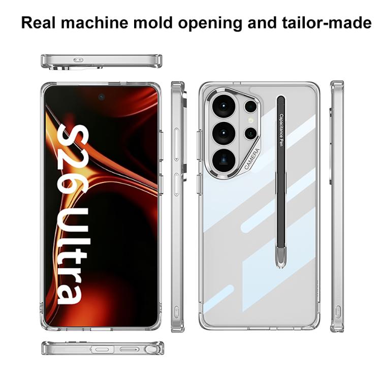 Custodia per telefono GKK Space Series con airbag, copertura completa, scomparto per penna e stilo., For Samsung Galaxy S26 Ultra 5G