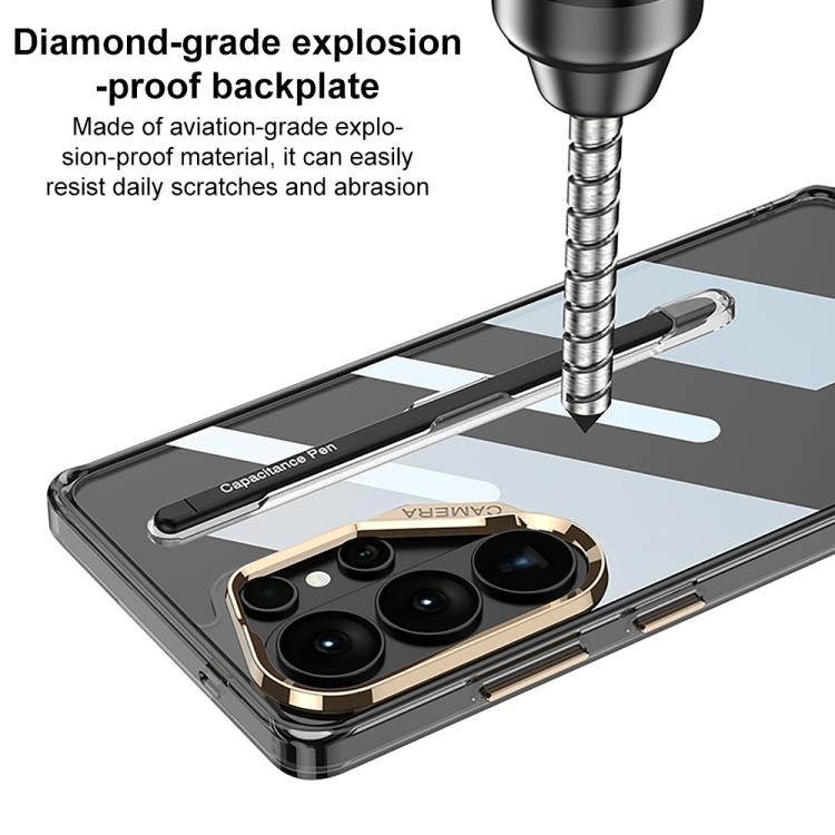 Custodia per telefono GKK Space Series con airbag, copertura completa, scomparto per penna e stilo., For Samsung Galaxy S26 Ultra 5G
