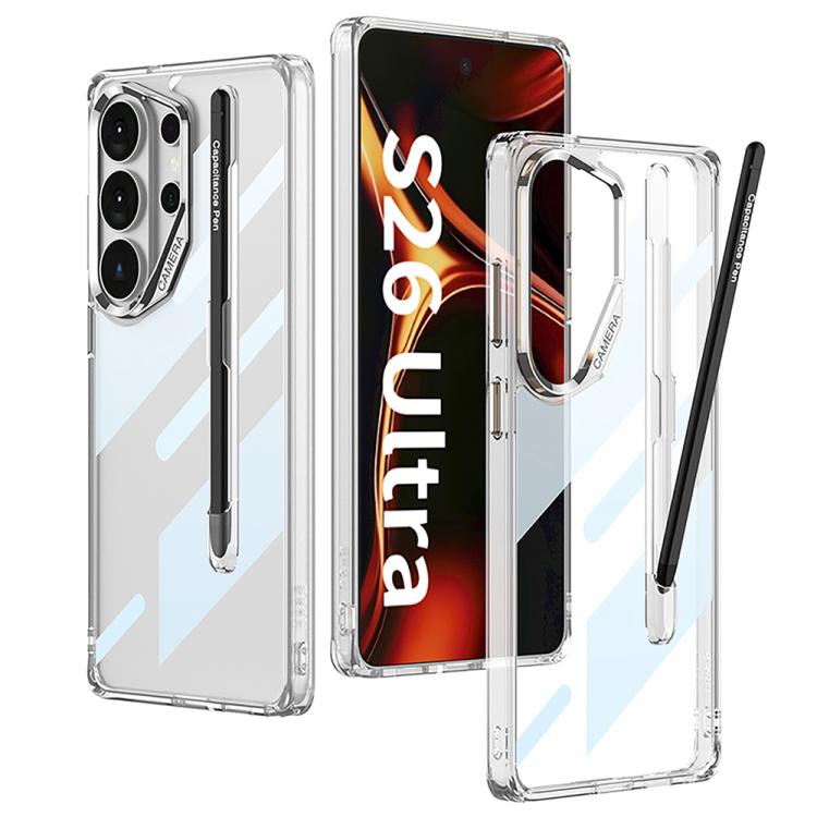 Custodia per telefono GKK Space Series con airbag, copertura completa, scomparto per penna e stilo., For Samsung Galaxy S26 Ultra 5G