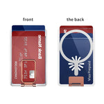 XDcase Slot magnetico posteriore per carte con supporto per iPhone/Galaxy e altri dispositivi