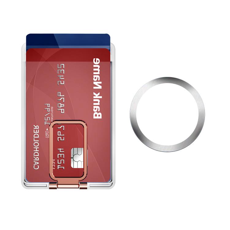 XDcase Slot magnetico posteriore per carte con supporto per iPhone/Galaxy e altri dispositivi